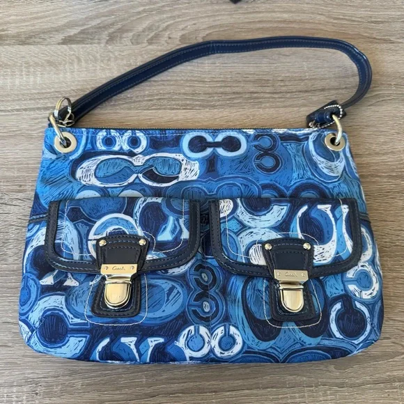 Coach Poppy Denim Print Hippie 19882 - Picture 3 of 9